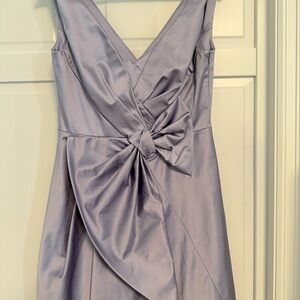 Karen Millen lilac slightly shiny party dress. New. Lined.
